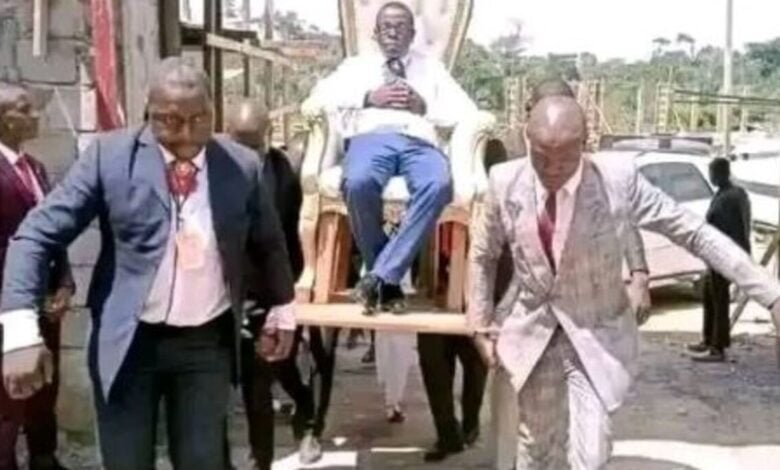 Meet Pastor Who Cannot Walk On Sinful Ground Because He Believes He Is Too Holy